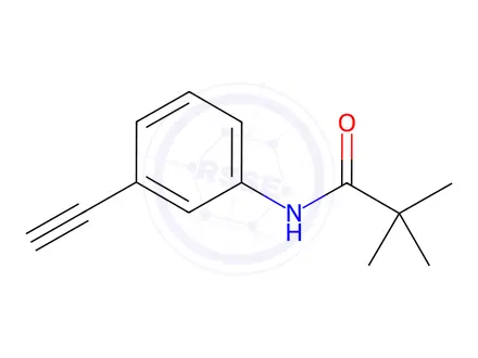 Chemical structure of N-(3-Ethynylphenyl)pivalamide