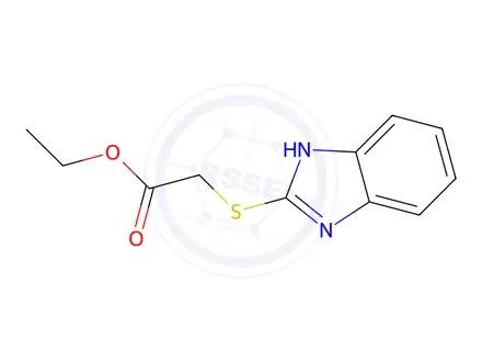Chemical structure of Ethyl 2-(1h-1,3-benzodiazol-2-ylsulfanyl)acetate
