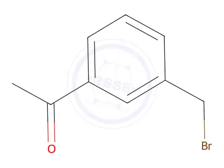 Chemical structure of 1-[3-(Bromomethyl)phenyl]ethan-1-one