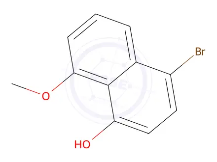 Chemical structure of 4-broMo-8-Methoxynaphthalen-1-ol