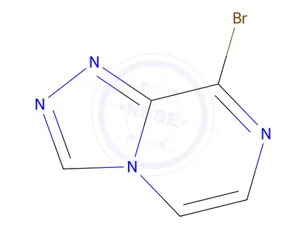Chemical structure of 8-Bromo-[1,2,4]triazolo[4,3-a]pyrazine