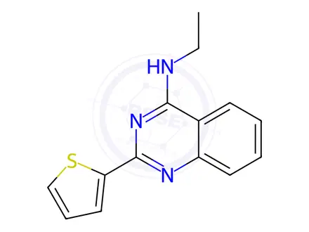Chemical structure of n-Ethyl-2-(thiophen-2-yl)quinazolin-4-amine