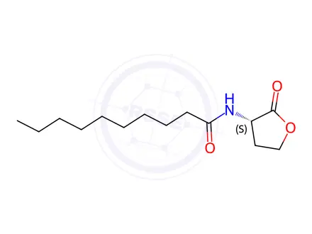 Chemical structure of N-Decanoyl-L-Homoserine Lactone