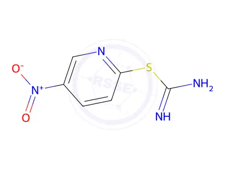 Chemical structure of 5-Nitropyridin-2-yl carbamimidothioate