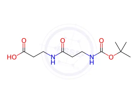 Chemical structure of Boc-β-Ala-β-Ala-OH