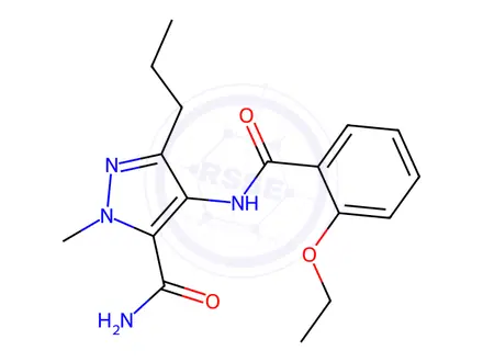 Chemical structure of Sildenafil Carboxamide Impurity