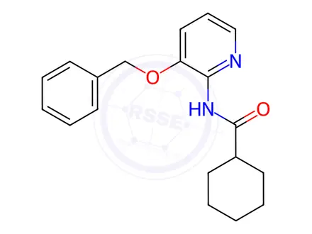 Chemical structure of N-(3-(benzyloxy)pyridin-2-yl)cyclohexanecarboxamide