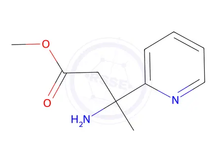 Chemical structure of methyl 3-amino-3-(pyridin-2-yl)butanoate