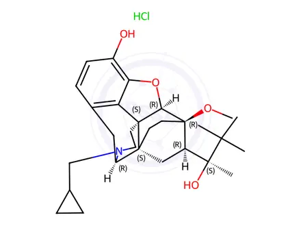 Chemical structure of Buprenorphine HCI, 1 mg/ml in methanol