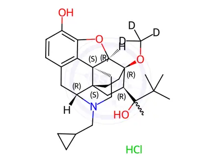 Chemical structure of Buprenorphine-d3 Hydrochloride
