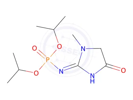 Chemical structure of (Z)-diisopropyl 1-methyl-4-oxoimidazolidin-2-ylidenephosphoramidate