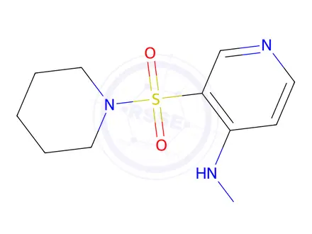 Chemical structure of 4-Hydrazinyl-3-(piperidin-1-ylsulfonyl)pyridine