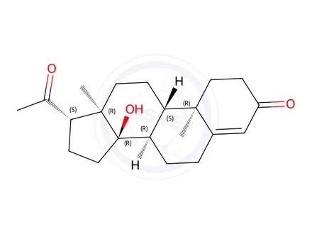 Chemical structure of Progesterone Impurity 19
