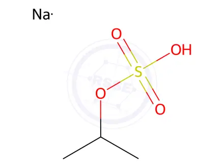 Chemical structure of sodium isopropyl sulfate