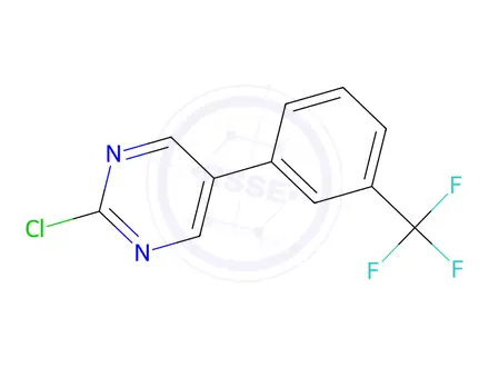 Chemical structure of 2-Chloro-5-(3-(trifluoromethyl)phenyl)pyrimidine