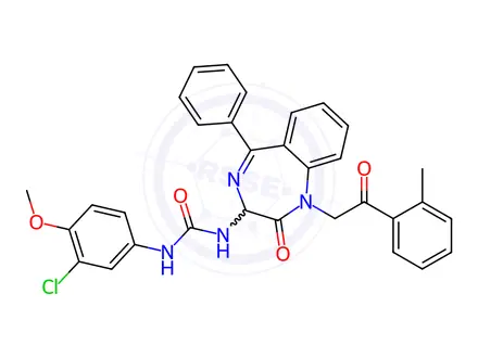 Chemical structure of YM 022 Impurity 107