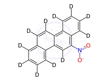Chemical structure of 6-Nitrochrysene-d11