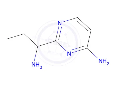 Chemical structure of 2-(1-Aminopropyl)pyrimidin-4-amine
