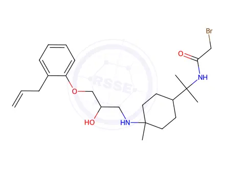 Chemical structure of cis-BrAAM