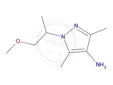 Chemical structure of 1-(1-Methoxypropan-2-yl)-3,5-dimethyl-1h-pyrazol-4-amine