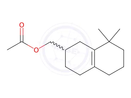 Chemical structure of octahydro-8,8-dimethylnaphthalene-2-methyl acetate