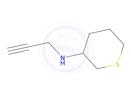 Chemical structure of n-(Prop-2-yn-1-yl)tetrahydro-2h-thiopyran-3-amine