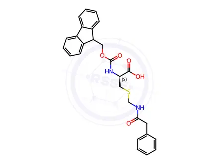 Chemical structure of Fmoc-D-Cys(PhAcm)-OH