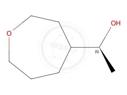 Chemical structure of (1S)-1-(oxepan-4-yl)ethanol