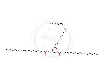 Chemical structure of 1,3-Elaidin-2-Linolein