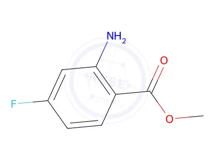 Chemical structure of Methyl 2-amino-4-fluorobenzoate