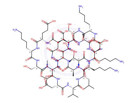 Chemical structure of PARATHYROID HORMONE [ASP76]-HUMAN: FRAGMENT 64-84