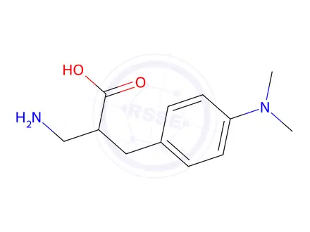 Chemical structure of 3-Amino-2-(4-(dimethylamino)benzyl)propanoic acid