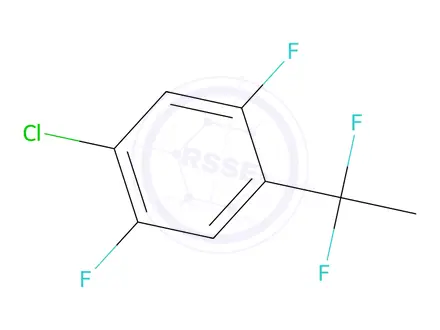 Chemical structure of 1-Chloro-4-(1,1-difluoroethyl)-2,5-difluorobenzene