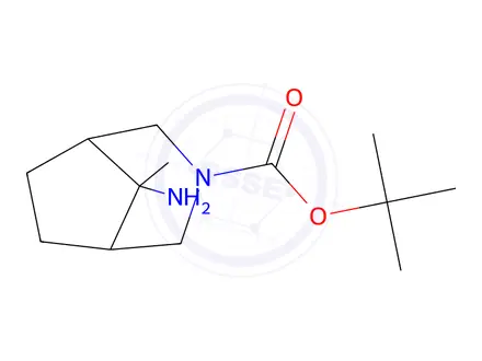Chemical structure of Tert-butyl 8-amino-8-methyl-3-azabicyclo[3.2.1]Octane-3-carboxylate