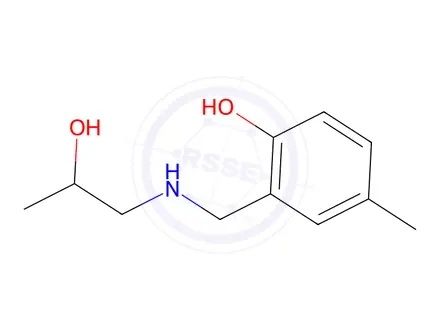 Chemical structure of 2-(((2-Hydroxypropyl)amino)methyl)-4-methylphenol