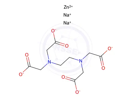 Chemical structure of Ethylenediamine-N,N,N',N'-tetraaceticaciddisodium-zincsalt