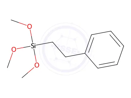 Chemical structure of Trimethoxy(2-phenylethyl)silane