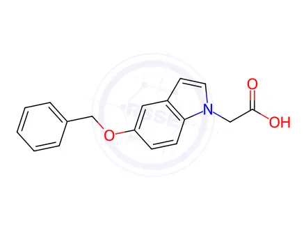 Chemical structure of [5-(Benzyloxy)-1H-indol-1-yl]acetic acid