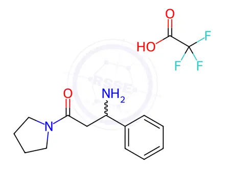 Chemical structure of 1-[(2S)-Amino-1-oxo-3-phenylpropyl]pyrrolidine Mono(Trifluoroacetic Acid Salt)