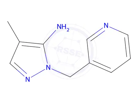 Chemical structure of 4-Methyl-1-(pyridin-3-ylmethyl)-1H-pyrazol-5-amine