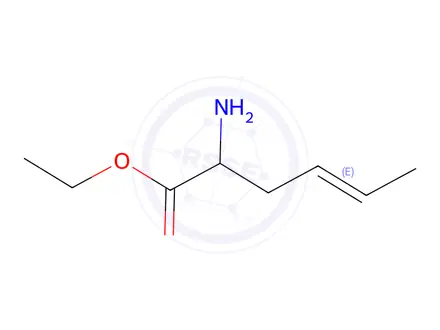 Chemical structure of ethyl 2-aminohex-4-enoate