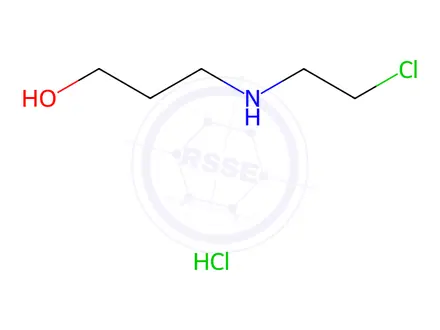 Chemical structure of N-(2-Chloroethyl)-3-hydroxypropylamine Hydrochloride