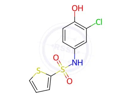 Chemical structure of n-(3-Chloro-4-hydroxyphenyl)thiophene-2-sulfonamide