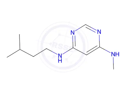 Chemical structure of n4-isopentyl-n6-methylpyrimidine-4,6-diamine