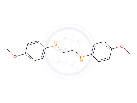 Chemical structure of 1,2-Bis(bis(4-methoxyphenyl)phosphaneyl)ethane