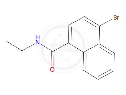 Chemical structure of 4-Bromo-N-ethylnaphthalene-1-carboxamide