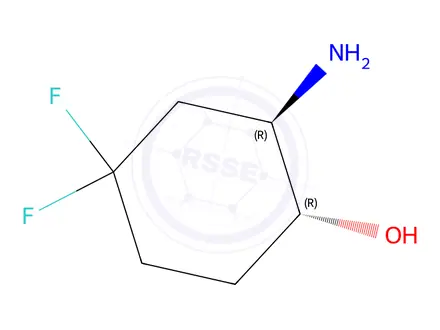 Chemical structure of trans-2-amino-4,4-difluoro-cyclohexanol