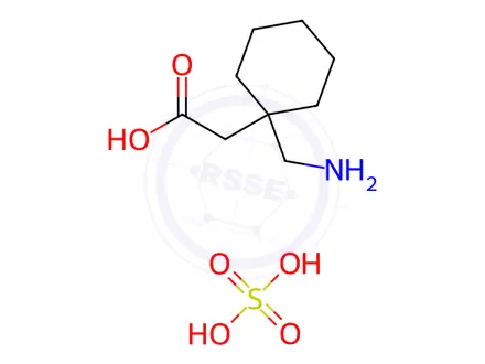 Chemical structure of 2-(1-(Aminomethyl)cyclohexyl)acetic acid sulfate