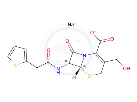 Chemical structure of Cefalotin EP Impurity B (Na)