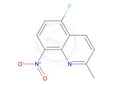 Chemical structure of 5-Fluoro-2-methyl-8-nitroquinoline